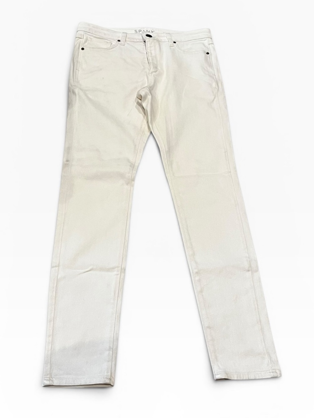 Spanx white denim jeans slim x skinny size 30